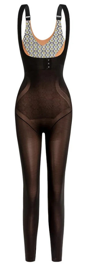 2023Autumn Winter New Style Push Up Tummy Control Hip Lift Bodysuit Extended Version Front Button Back Support Design Zero Pressure Light Shaping Garment