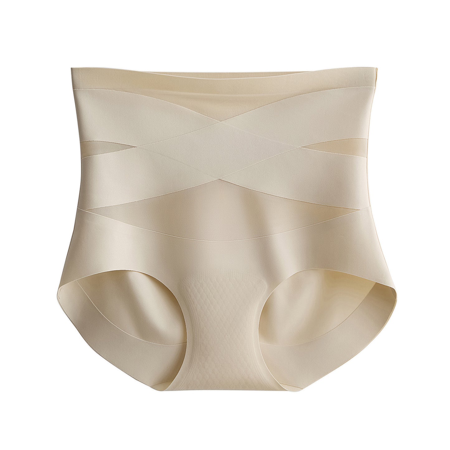 Cerotich7A Antibacterial Seamless Peach Hip Lift Tummy Control Women's High Waist Underwear Modal Crotch Triangle Panties