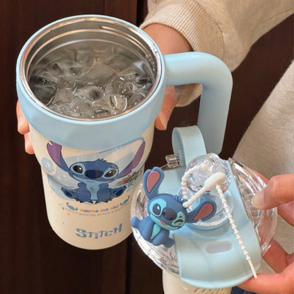 Disney Genuine Stitch Insulated Cup2025New Women's Ice Cup Water Cup Straw Large Capacity Birthday Gift