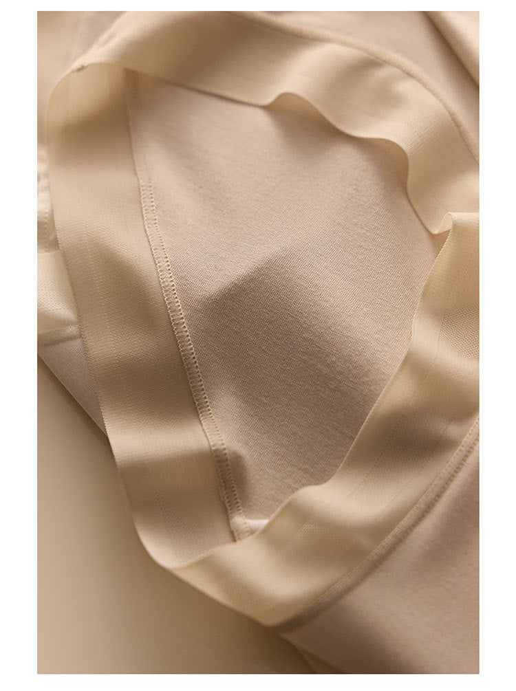 Cerotich 80S Ultra-fine Mulberry Silk Barely-there Feel Women's Underwear Modal Comfortable Solid Color Anti-exposure Briefs