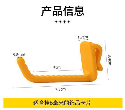 New Universal Mesh Grid Hooks Iron Wire Mesh Diamond Grid Hooks Supermarket Night Market Display Hooks