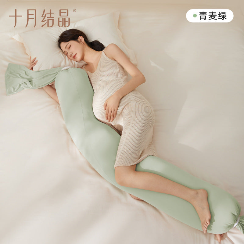 October Crystal Pregnancy Pillow Waist Support Belly Support Multifunctional Side Sleeping Side Lying Hugging Pillow Pregnancy Sleeping Maternity Waist Pillow Cushion