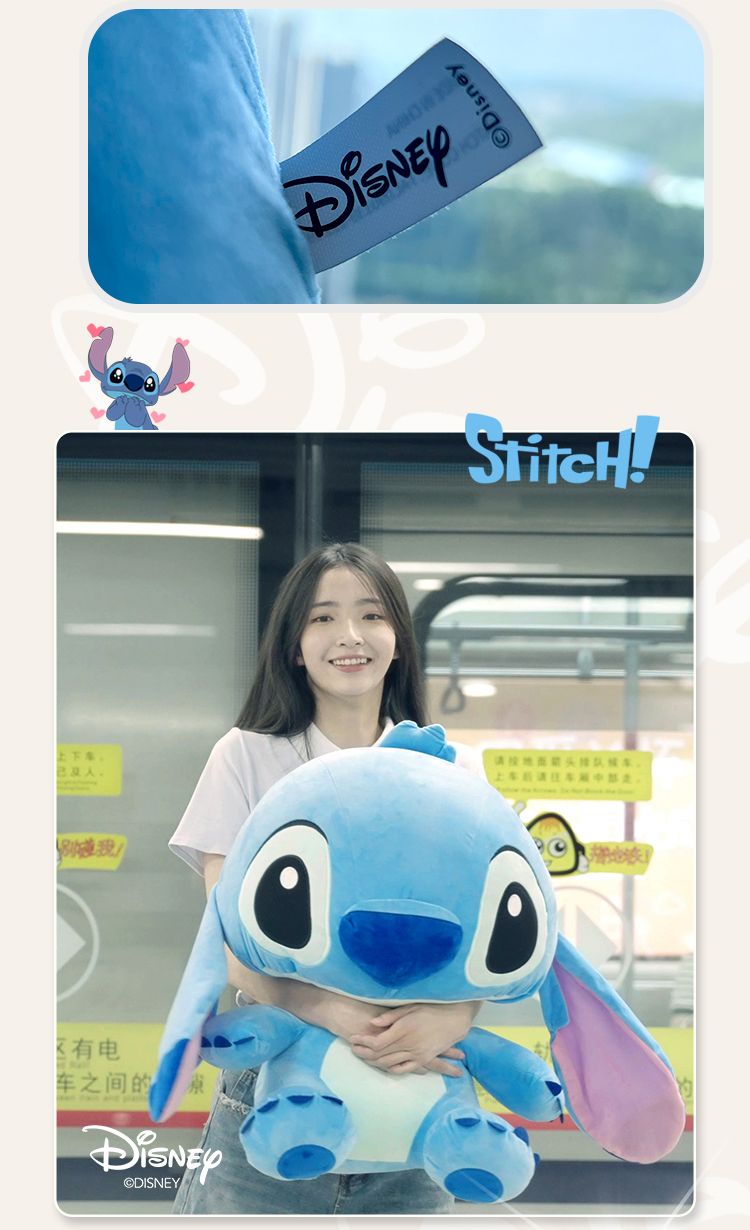 Official Disney Stitch Oversized Plush Doll Sleeping Pillow Cute Stitch Gift Interstellar Baby Doll