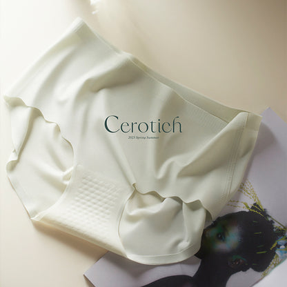 Cerotich Traceless3D Peach Hip Silk Panties for Women, Lightweight Barely-There Feel, Antibacterial Crotch, Anti-Exposure Briefs