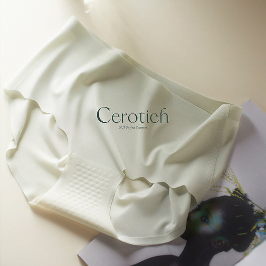 Cerotich Traceless3D Peach Hip Silk Panties for Women, Lightweight Barely-There Feel, Antibacterial Crotch, Anti-Exposure Briefs