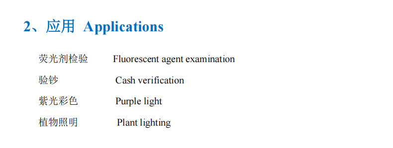 High Power365nm Black light bulb UV Black Mirror Scorpion Charging Fluorescent Detection Ultraviolet led Flashlight Processing