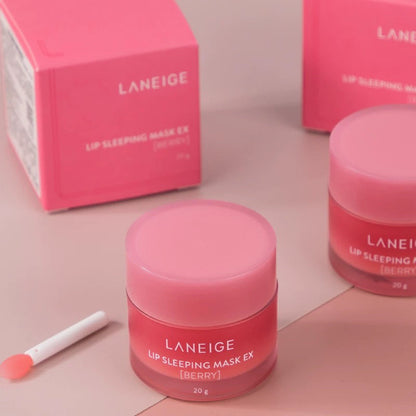 Korean Lan Zhi Lip Mask20g Night Repair Moisturizing Lip Balm3g Moisturizing and Hydrating Strawberry Jelly Lip Mask