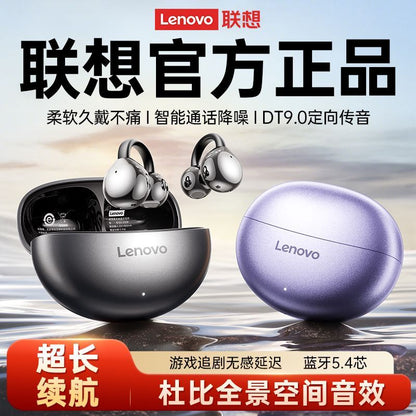 Lenovo Air Bone Conduction Bluetooth Earphones Wireless Ear Clip Type Ultra Long Battery Life High Sound Quality Sports Noise Reduction Special TA410