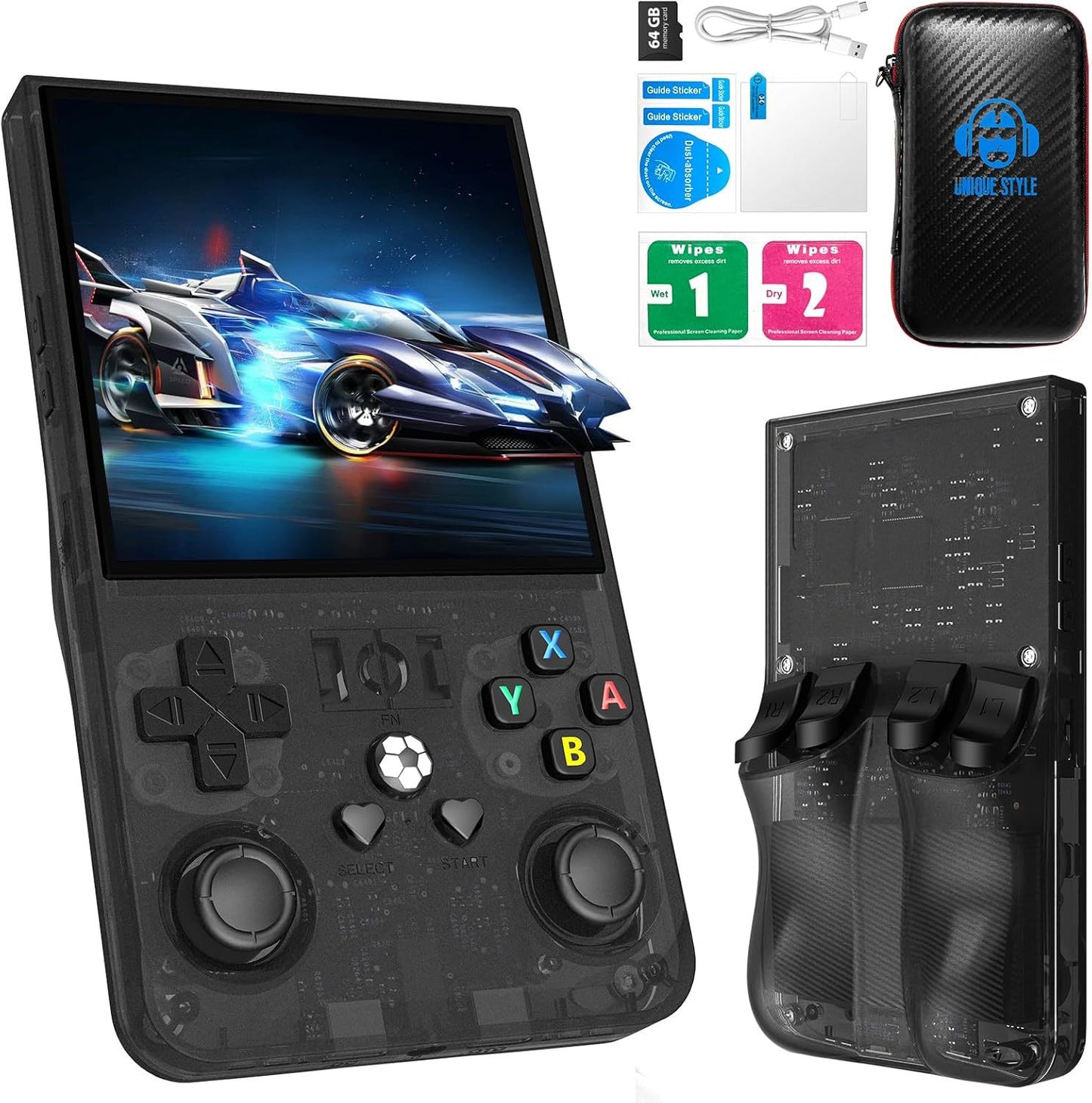 Cross-Border R36MAX Open Source Handheld Game Console4.0Large Screen HD Retro Portable Device PSP Game Console