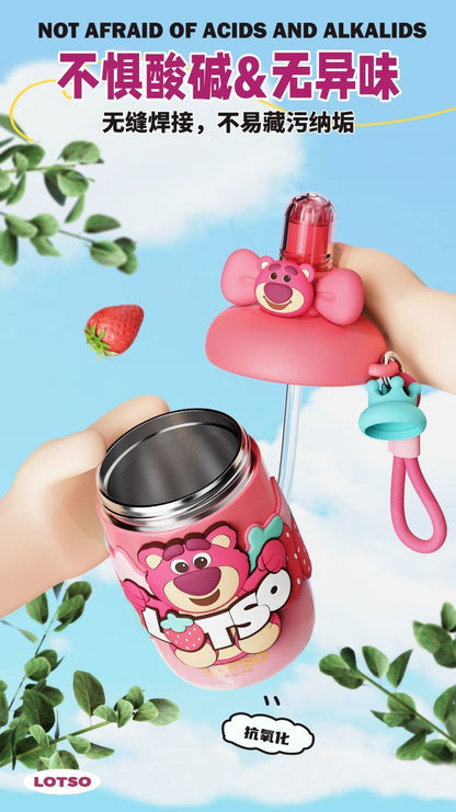 Aikes Disney Stitch Summer Children's Girls High-Value Water Cup Student-Specific Compact Portable Water Cup