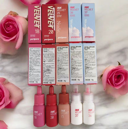 South Korea peripera Filipila Small Bottle Lip Gloss Velvet Lip Color Matte Lipstick Student Party Lip Mud Makeup