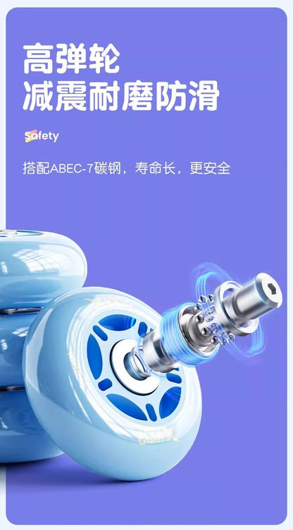 Xtep Roller Skates for Toddlers Boys and Girls Beginner Kids Roller Shoes3Years Old2Children's Double Row Roller Skates