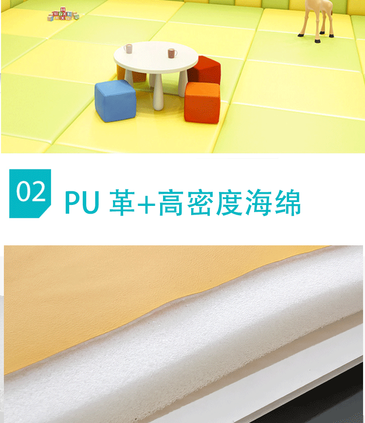 Kindergarten Wall Surround Decoration Soft Wall Stickers Children's Anti-Collision Wall Pads Amusement Park Play Castle Early Education Center Wall Protection Pads