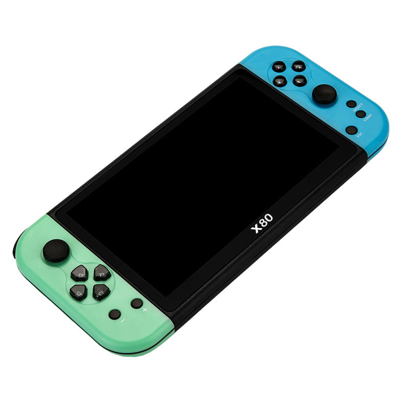 New X80Game Console7Inch PSP Handheld Console High Definition Large Screen with Card Slot GBA Classic Arcade Convenient Handheld Console