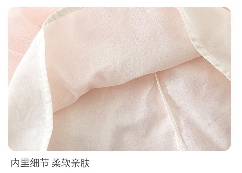 Banxidi Girls' Dress Summer New Fashionable Baby Princess Dress First Birthday Dress Children's Mesh Dress Children's Clothing